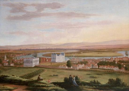 Hendrick Danckerts A View of Greenwich and the Queen s House from the South-East by Hendrick Danckerts oil painting image